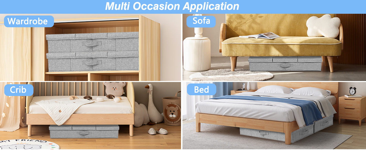 Under Bed Clothes Storage Box
