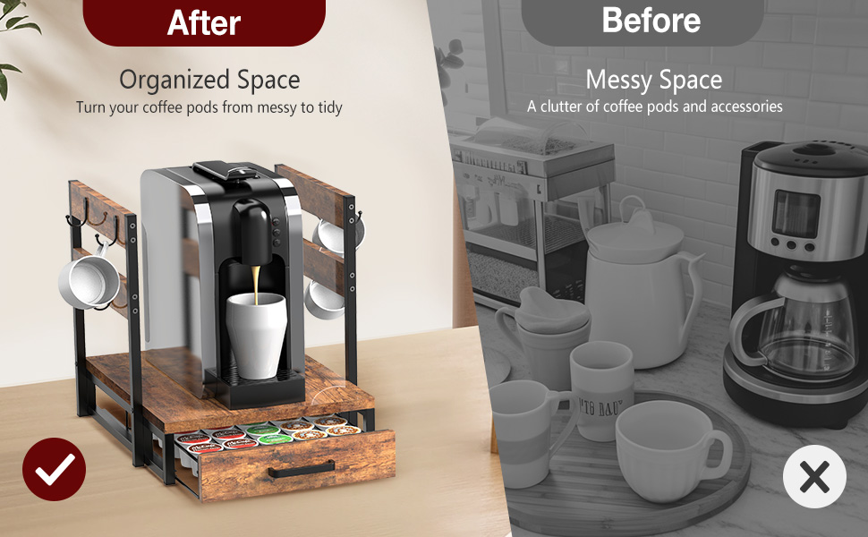 Evermagin K Cup Holder Drawer Coffee Pod Organizer for