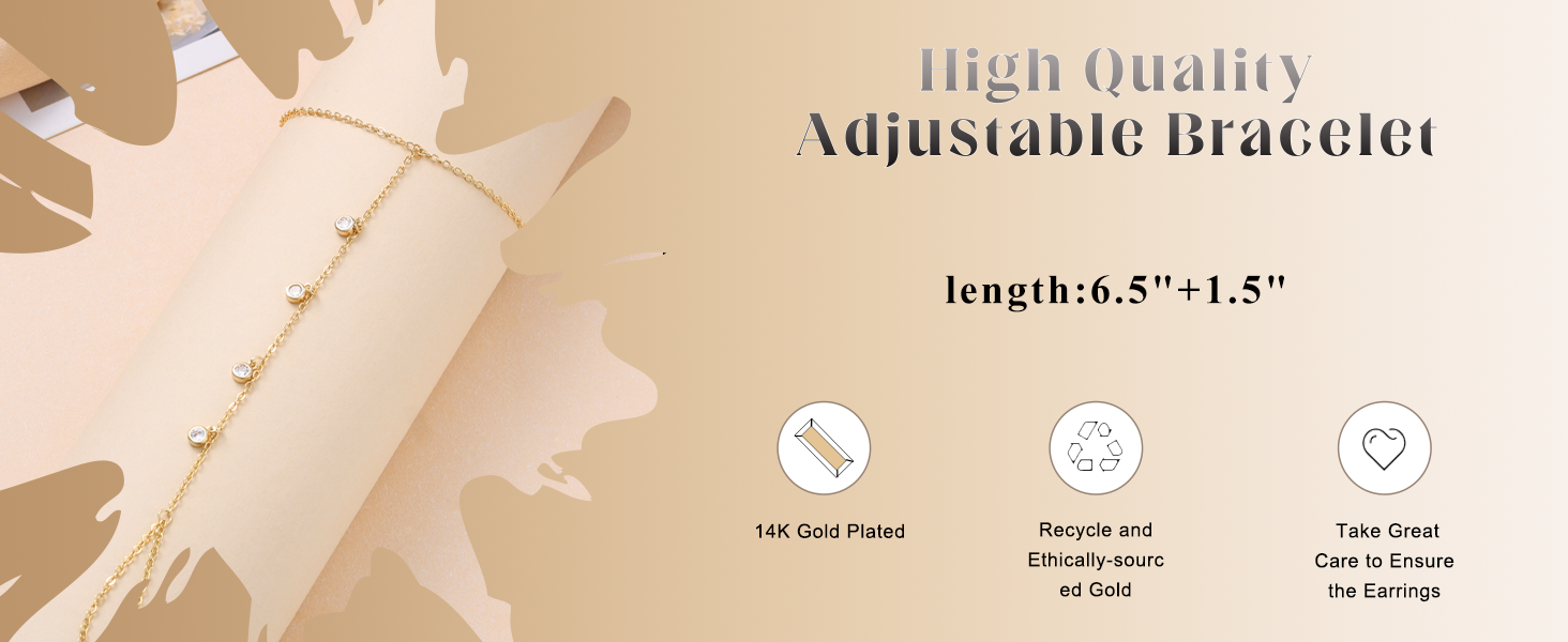 dainty gold bracelet