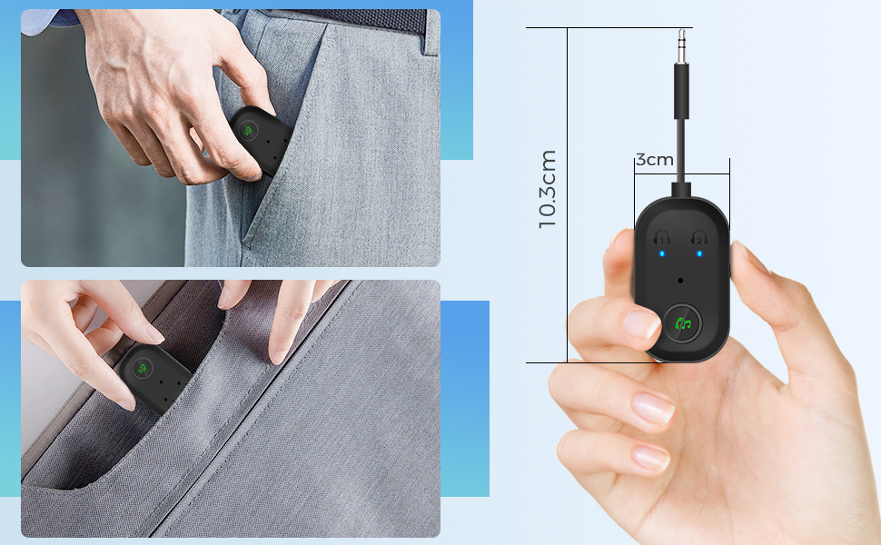 Bluetooth 5.3 Adaptateur Emetteur, 2 en 1