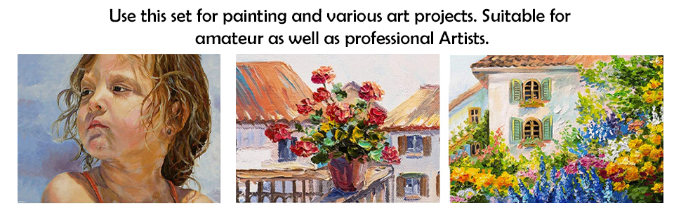 SPN-VIPL Set of 5 Painting Knives of Various