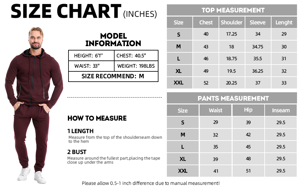 Mens Tracksuit 2 Piece Sets