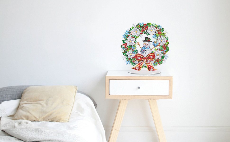 CEOVR Christmas Diamond Painting Tabletop Ornament, DIY 5D