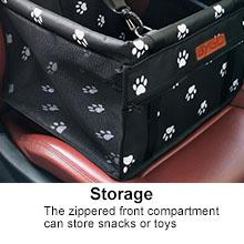 BYGD Car Seat for Dogs, Dog Car Basket with Leveling Support Rod, Car Accessory for Dogs, Suitable for Small and Medium Pets 24