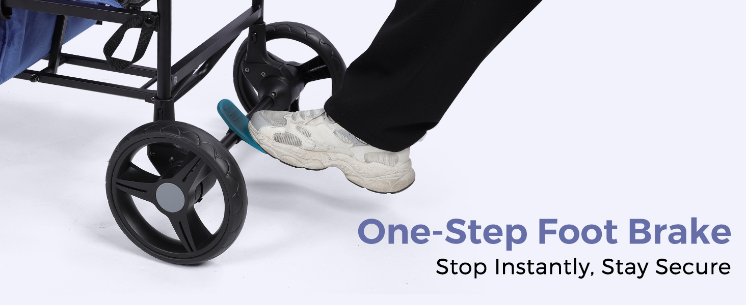 Stroller Wagon for 2 Kids with Canopy