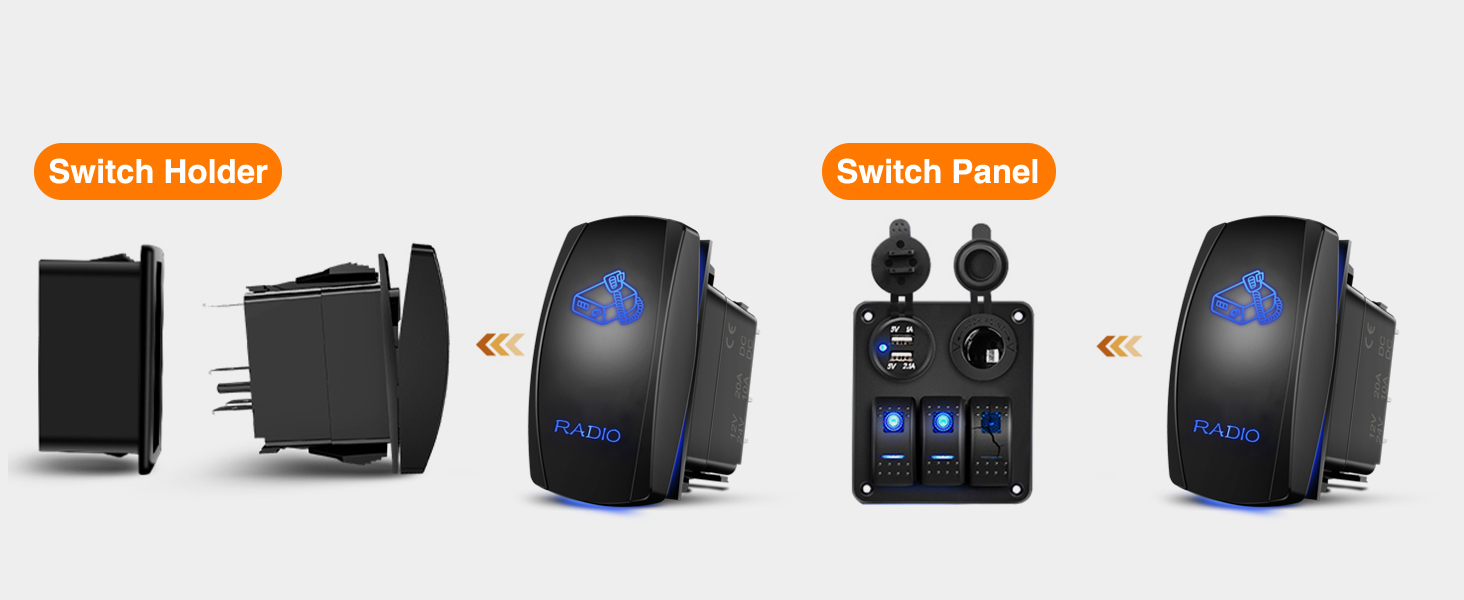 Lights Rocker Switch