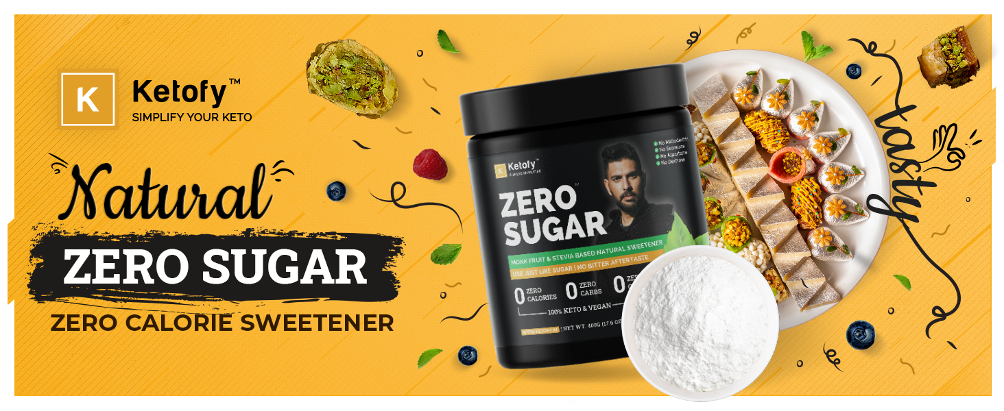 Zero Sugar (400g) Stevia and Monk Fruit Sweetener No Maltodextrin