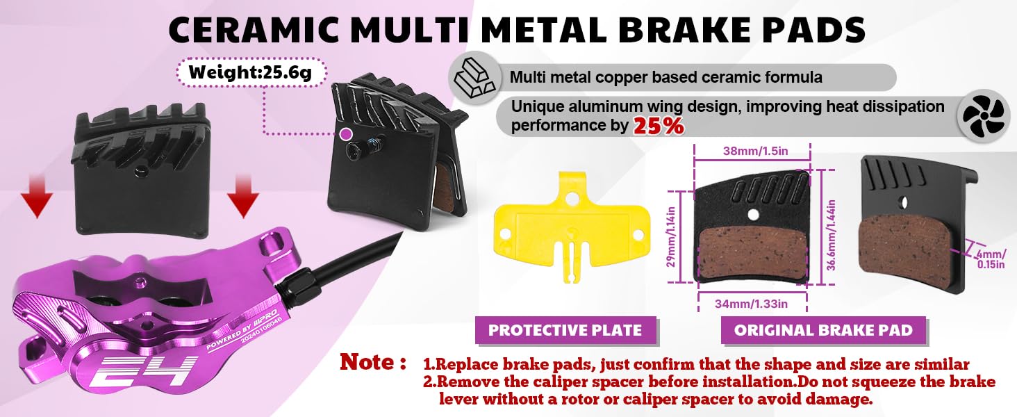 CERAMIC MULTI METAL BRAKE PADS