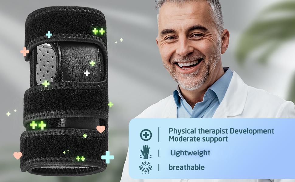 Tintol 2 Pack Wrist Brace for Carpal Tunnel Relief Night Moderate Support Splint for