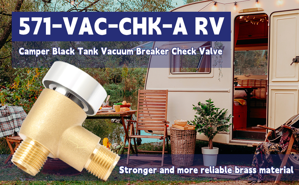Dusledel Upgraded 571VACCHKA Brass RV Vacuum Breaker