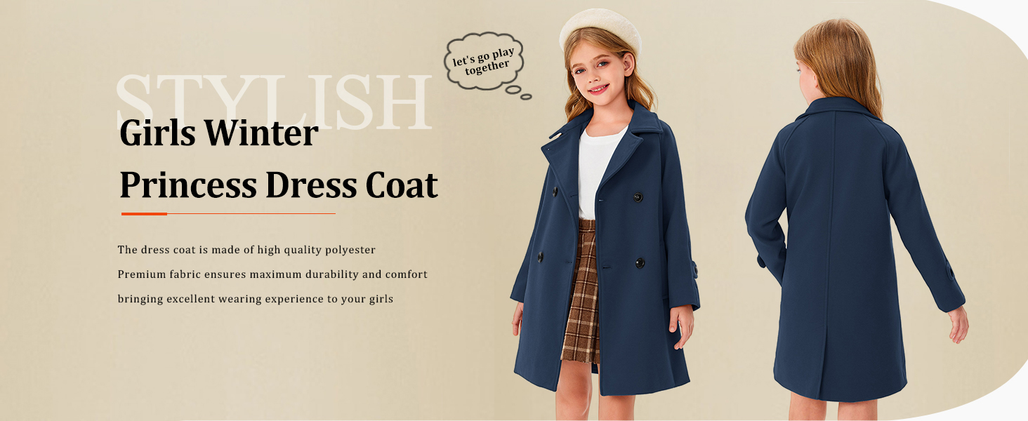 Girls Pea Coat