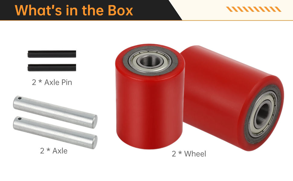 Homaisson 1 Pair Pallet Jack Load Wheels, Manual Pallet