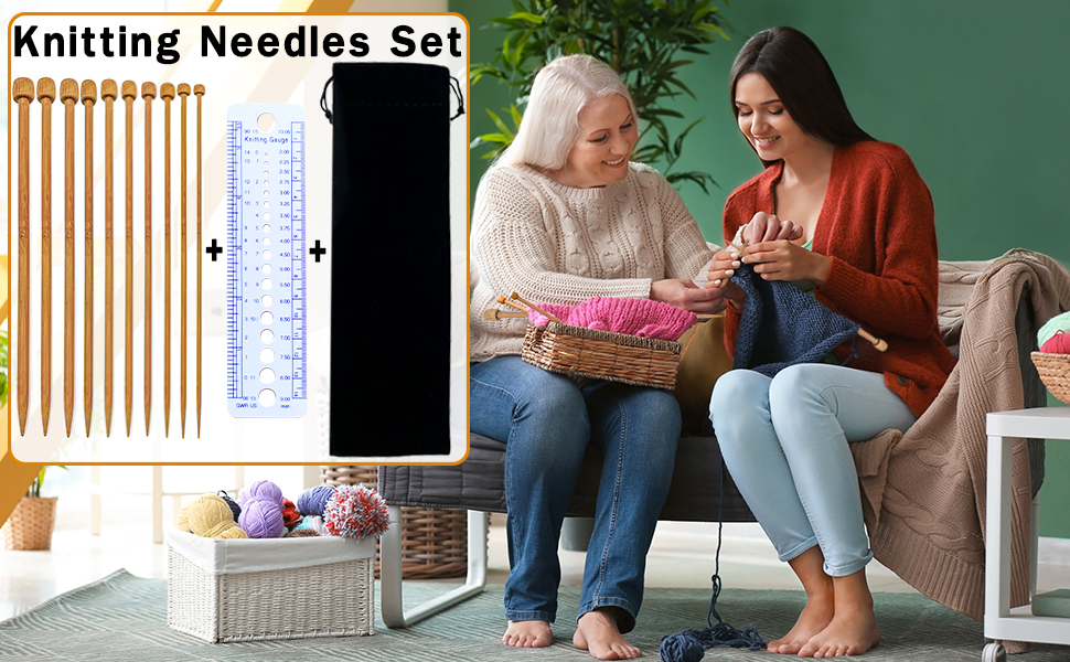 Bamboo Knitting Needles,Knitting Needles Set,Knitting Kits for