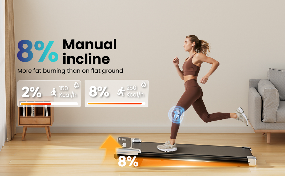 8% Manual incline