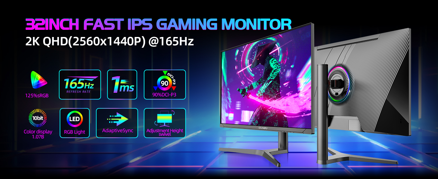 32 Inch Fast IPS Flat Gaming Monitor