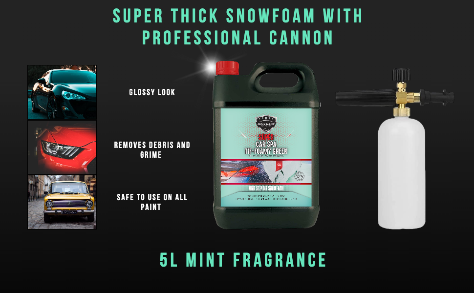 Snow Foam & Snow Cannon Car Shampoo PH Neutral Wash Detailing Valeting