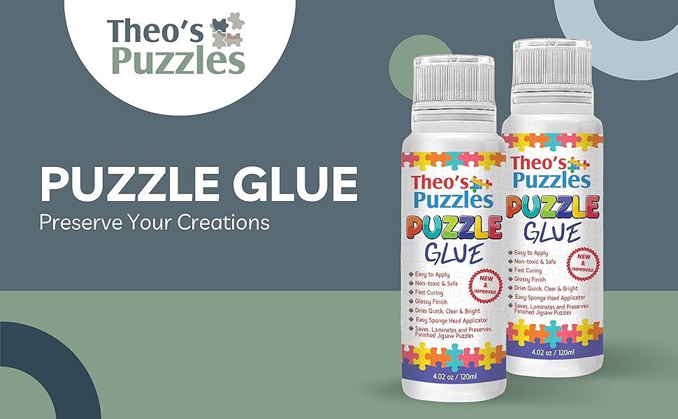 Amazon com: Theo #39 s Puzzles Jigsaw Puzzle Glue Quick Drying Jigsaw Amazon com: Theo #39 s Puzzles Jigsaw Puzzle Glue Quick Drying Jigsaw