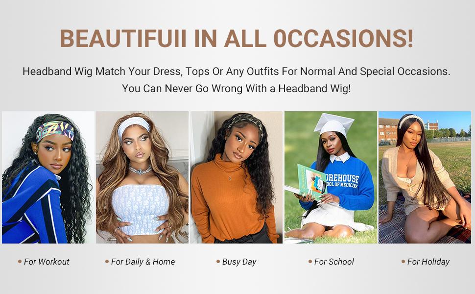 Honey Blonde Streaks Glueless wig