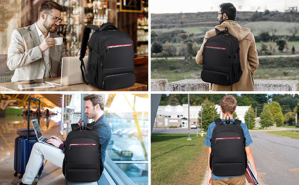 Travel Laptop Backpack for Men Women 15.6inch Anti Theft Business