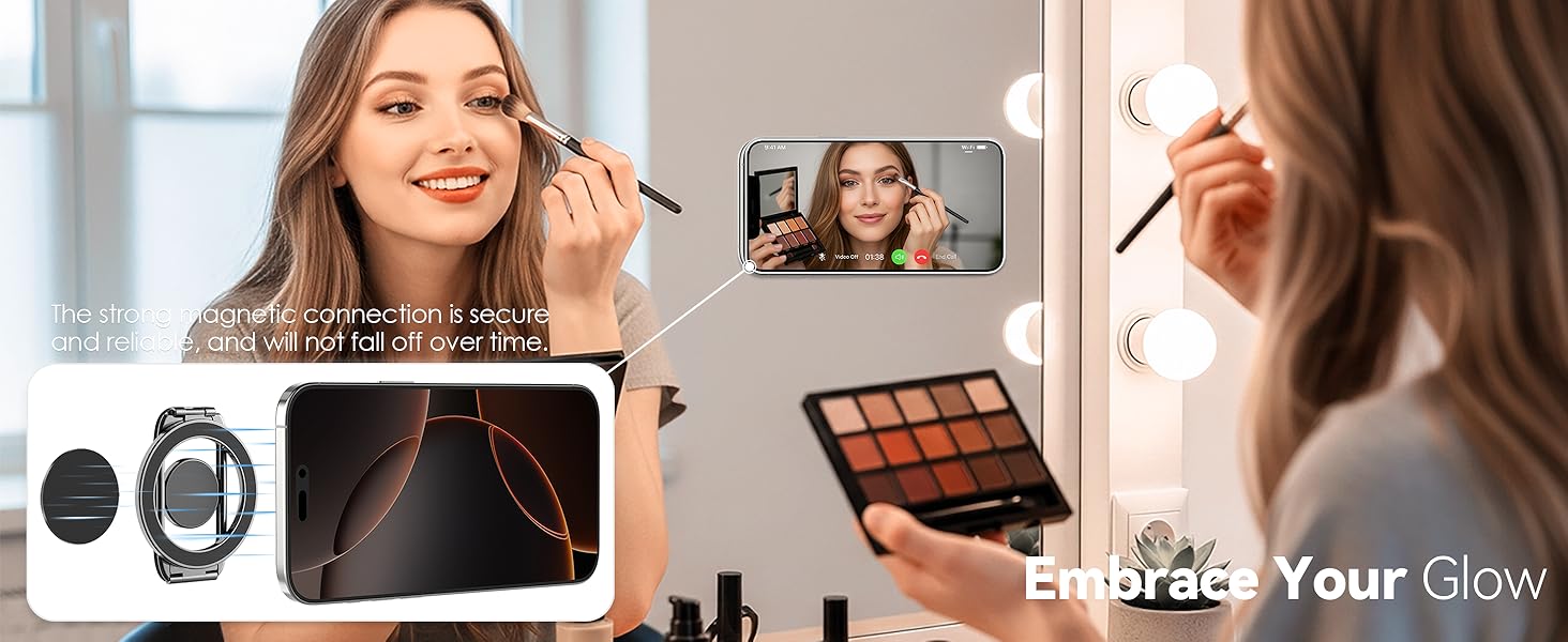 Magnetic Suction Mirror Window Phone Holder