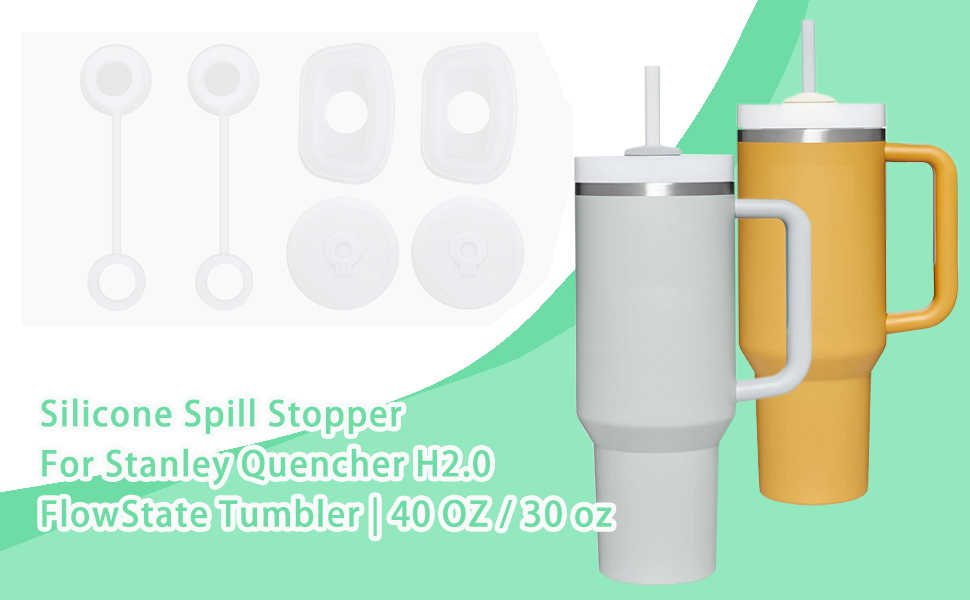 Silicone Spill Proof Stopper 3 Set Compatible with Stanley