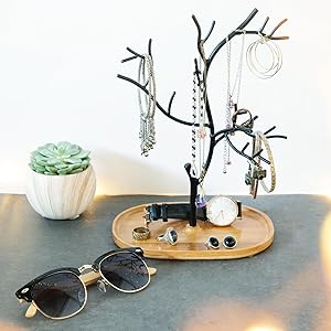 metal jewelry tree holder