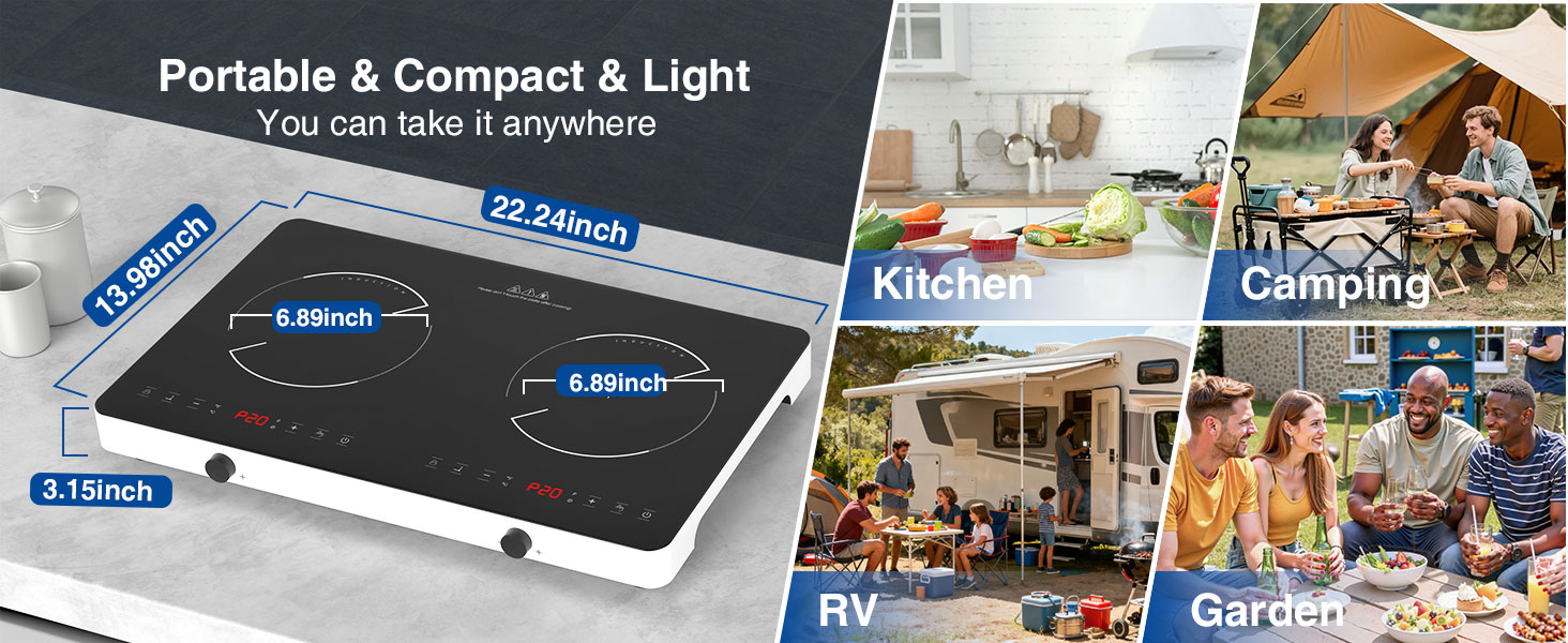 Double Induction Cooktop