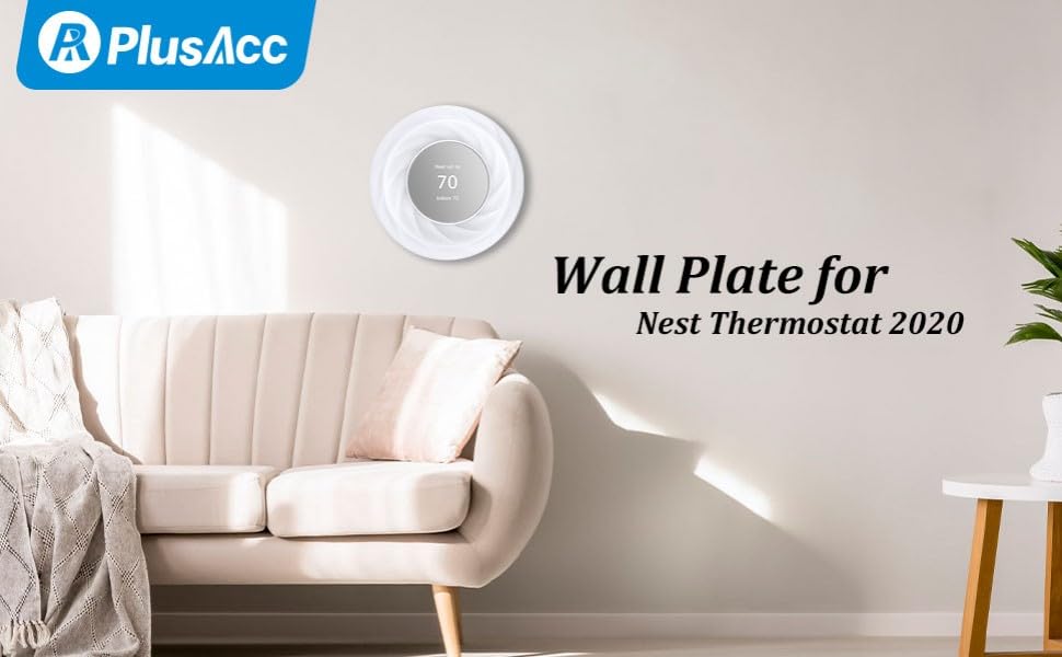 PlusAcc Nest Thermostat Wall Plate Compatible with Google Nest