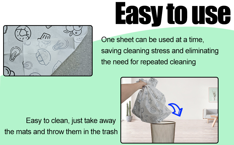 Disposable Baby Splat Mat for Under High Chair Degradable