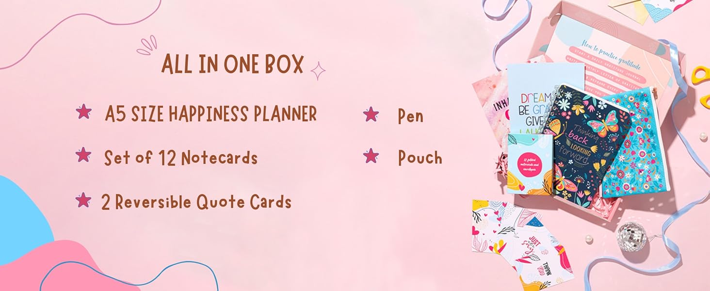 Stationery Kit for Women, Women's Planner Gift Set, Personalized Women’s Planner Set with Pouch 
