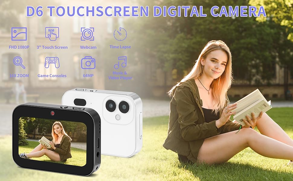 D6 touchscreen camera