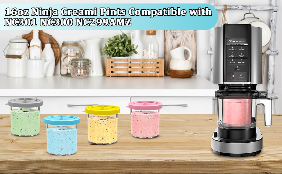 Ice Cream Pint Containers for Ninja Creami Pints and Lids2