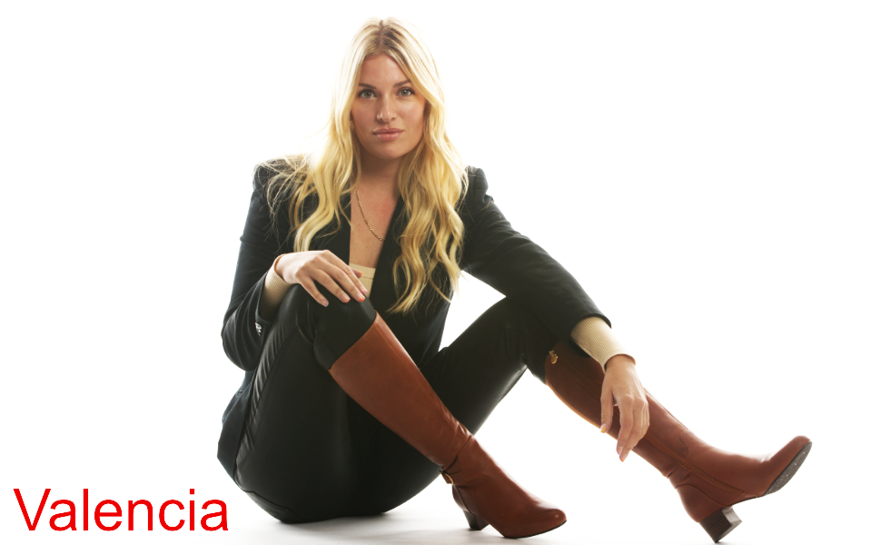 Valenciaブーツ SoleiMani Valencia Leather Narrow Calf Riding Boots – Slim