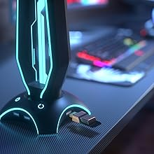 headphone stand with usb hub