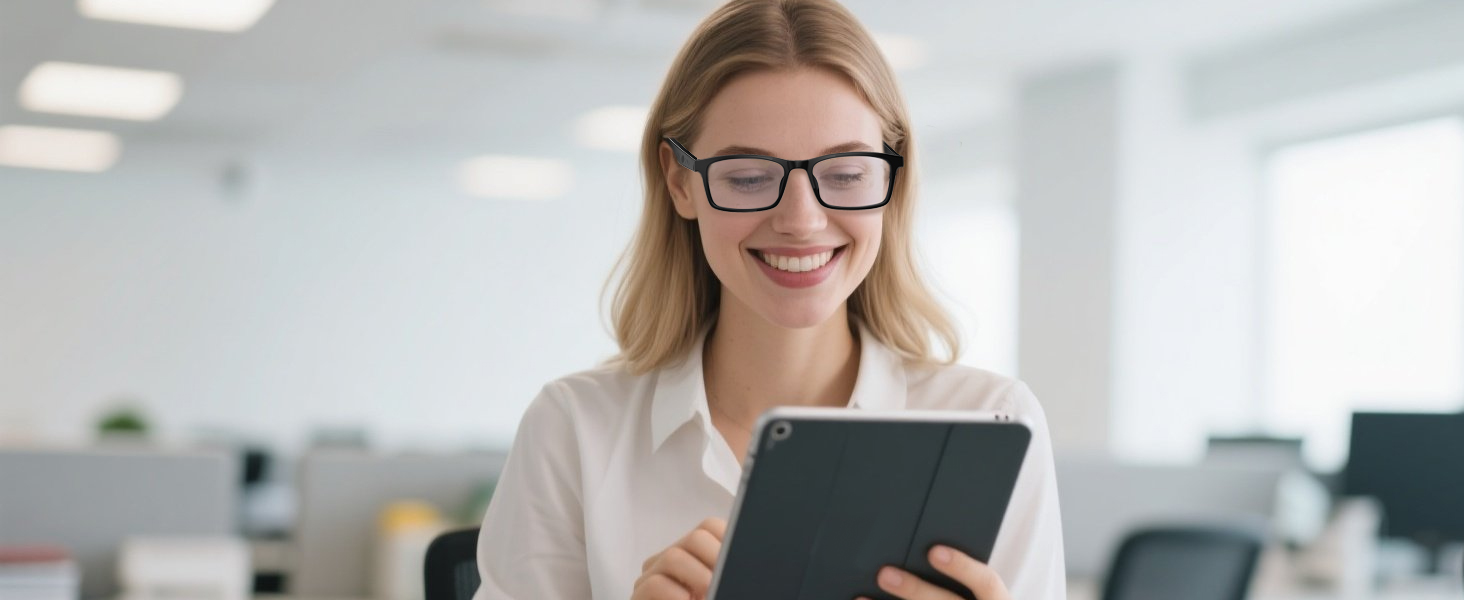 Bluetooth smart glasses with Duals-Lens option, suitable for Reading