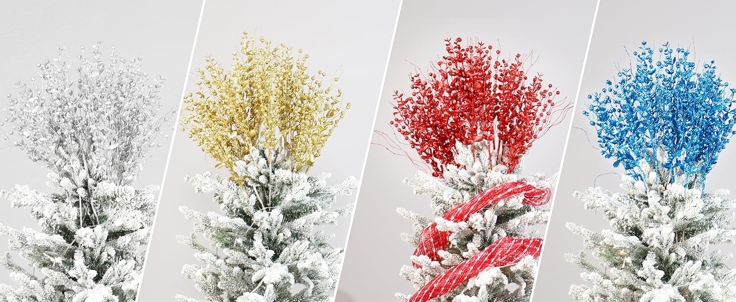 SY Super Bang 20 Pack Christmas Tree Decorations, Blue