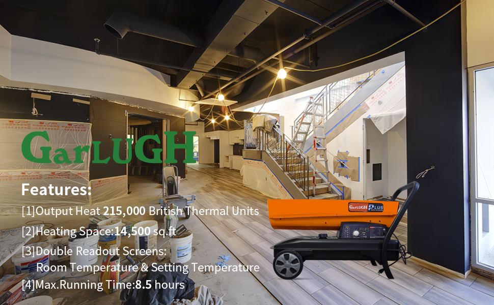 215,000CHAUFFAGE AU KÉROSÈNE DIESEL BTU