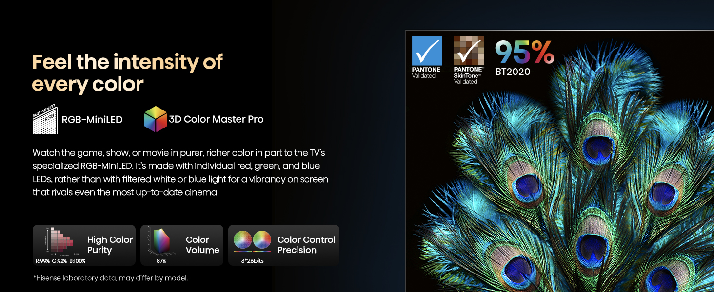 Hisense 116-Inch Class Premium Ux Series Rgb-Miniled 4K Uhd Hdr Google Smart Tv - 3D Color Master Pro, Native 165Hz Panel 116Ux 4 Hisense 116-Inch Class Premium Ux Series Rgb-Miniled 4K Uhd Hdr Google Smart Tv - 3D Color Master Pro, Native 165Hz Panel 116Ux