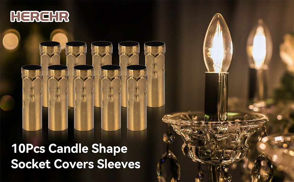 chandelier candle covers light bulb socket cover  candle cover