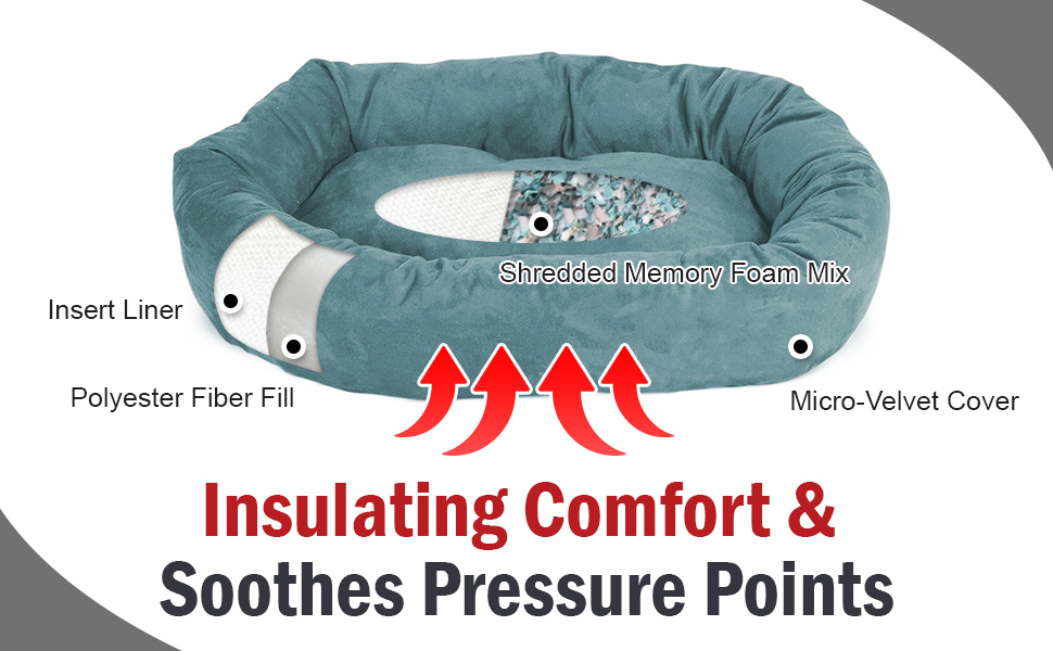 donut bed for large dogs large donut dog bed donut bed for medium dogs donut pet bed calming bed