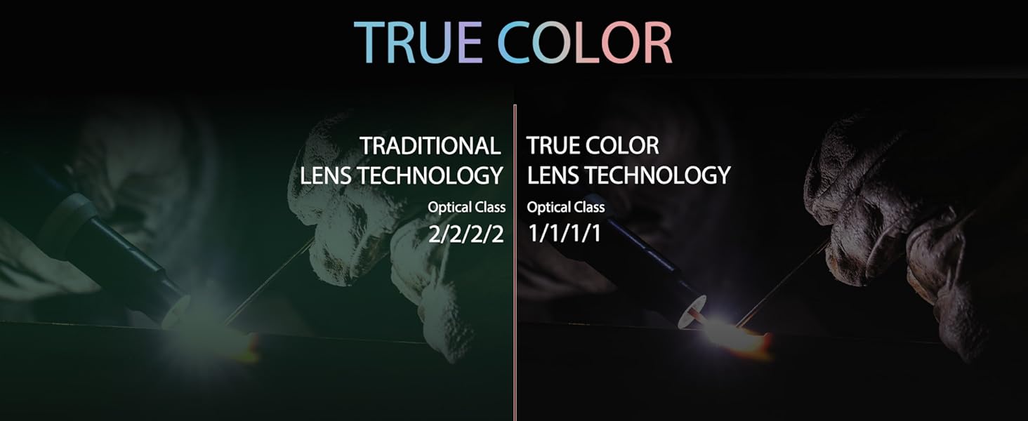 true color welding helmet