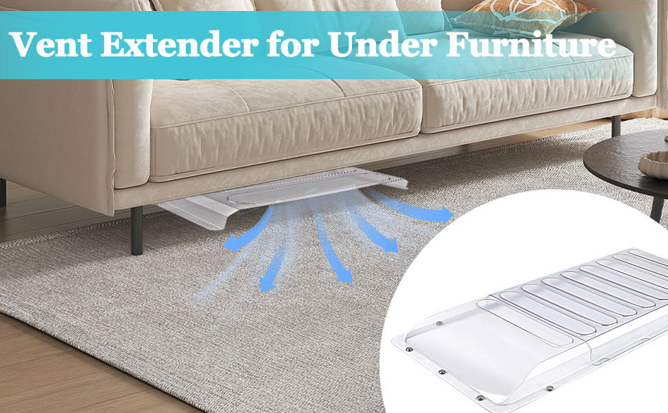 Air Vent Extender for Under Furniture, Floor Vent Deflectors