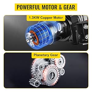 treuil électrique 12v télécommande sans fil