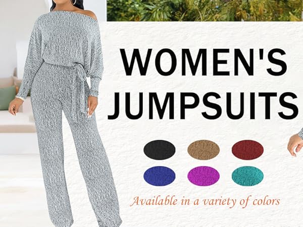 Amazon.com: LaiyiVic Jumpsuits for Women off the Shoulder