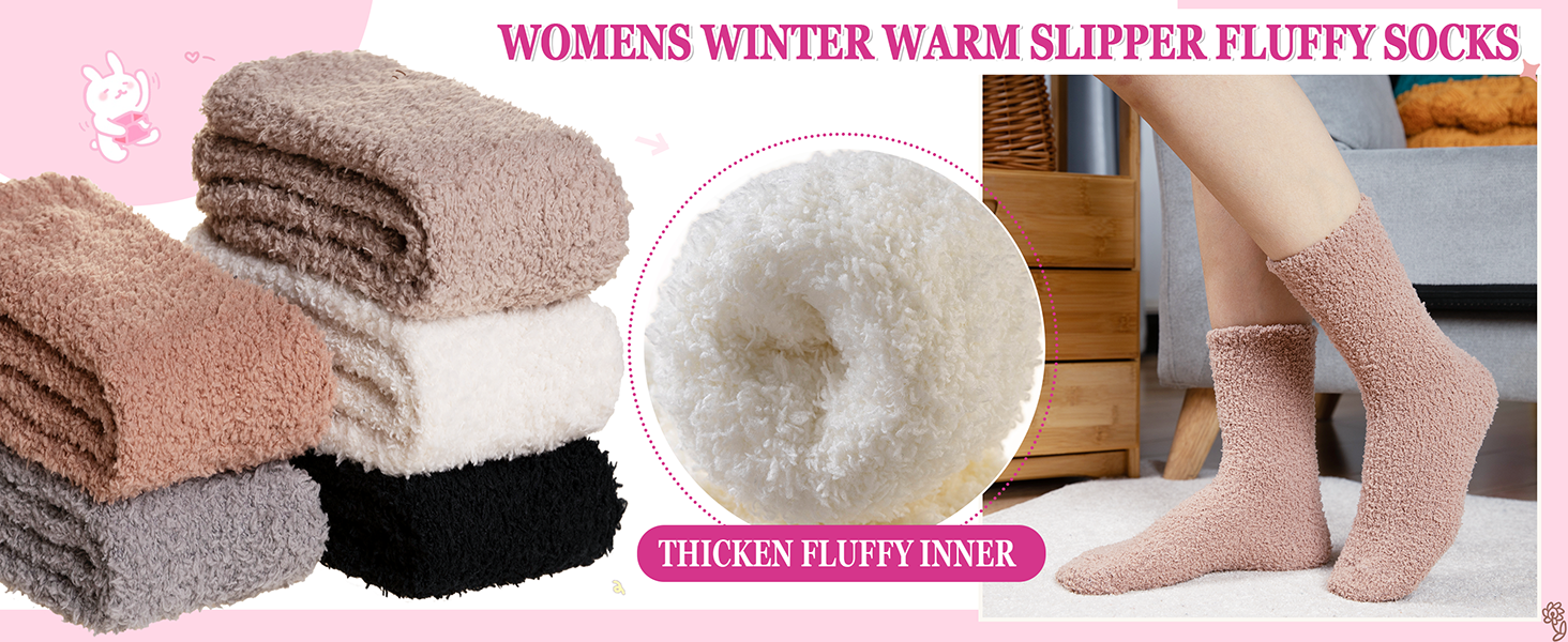 fuzzy socks for women