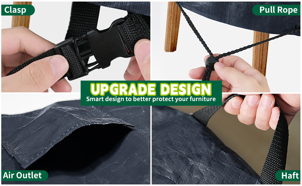 100% waterproof 4 piece set patio furniture covers