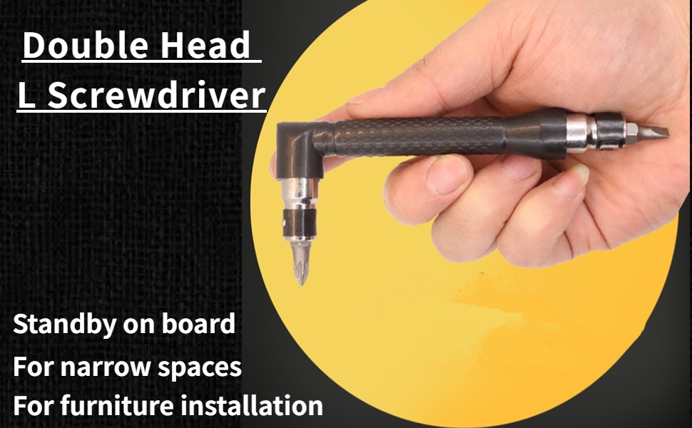 FTVOGUE Hex Socket Wrench with Screwdriver Bits LShape 1/4 Inch Hex