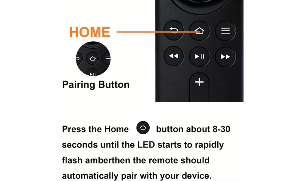 Hold the button to start pairing.