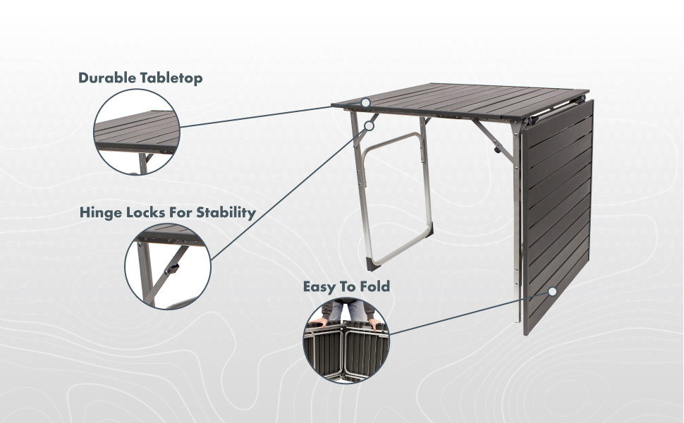 GCI OUTDOOR SlimFold Table XL Portable Outdoor 46
