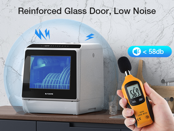 Reinforced Glass Door, Low Noise